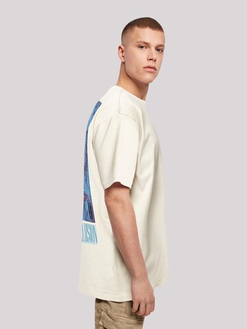 F4NT4STIC Shirt 'Guns 'n' Roses Music Double Illusion' in Beige