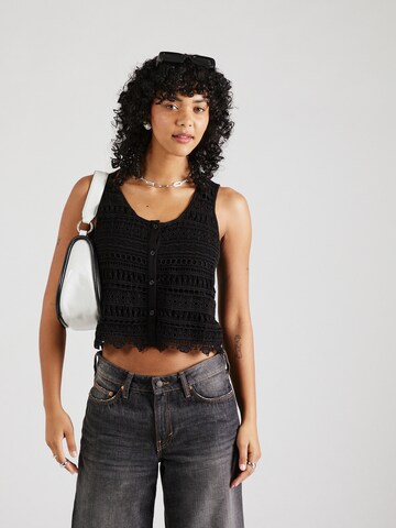 ABOUT YOU Top 'Erica' in Black: front