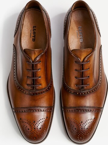 LLOYD Lace-Up Shoes 'SHEFFIELD' in Brown: front