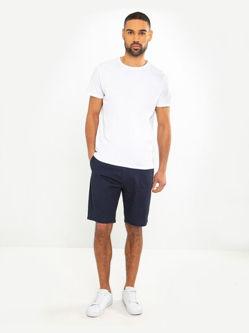 Threadbare Regular Short 'Southsea' in Blau