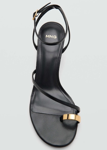MANGO T-Bar Sandals 'Niza' in Black