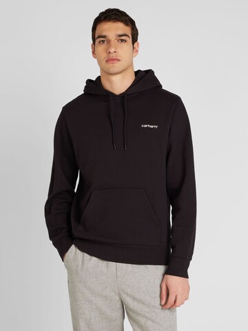 Carhartt WIP - Sweatshirt 'Script Embroidery' em preto: frente