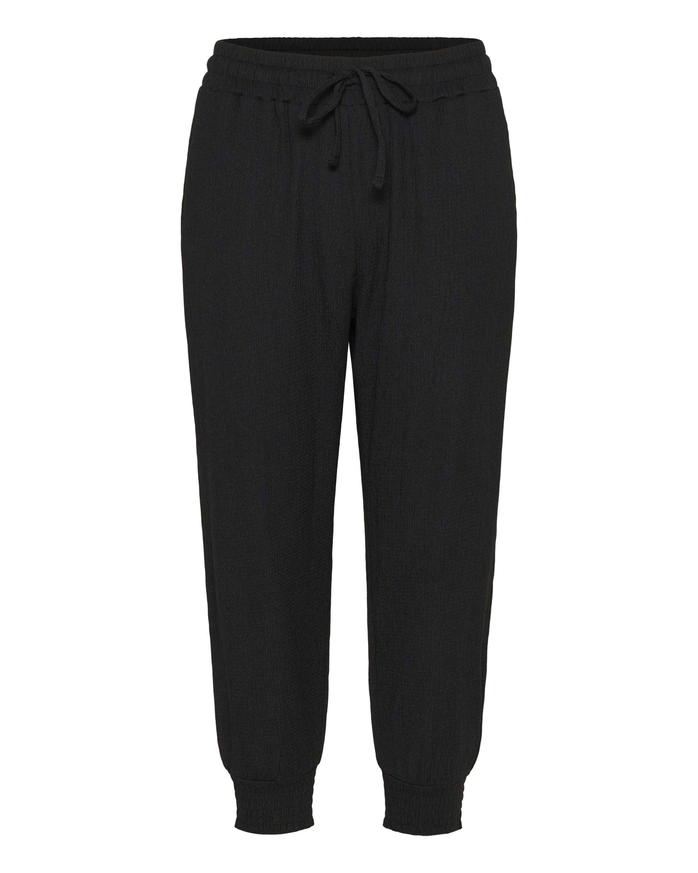 Kaffe Tapered Bukser 'KAKatrine' i sort: forside