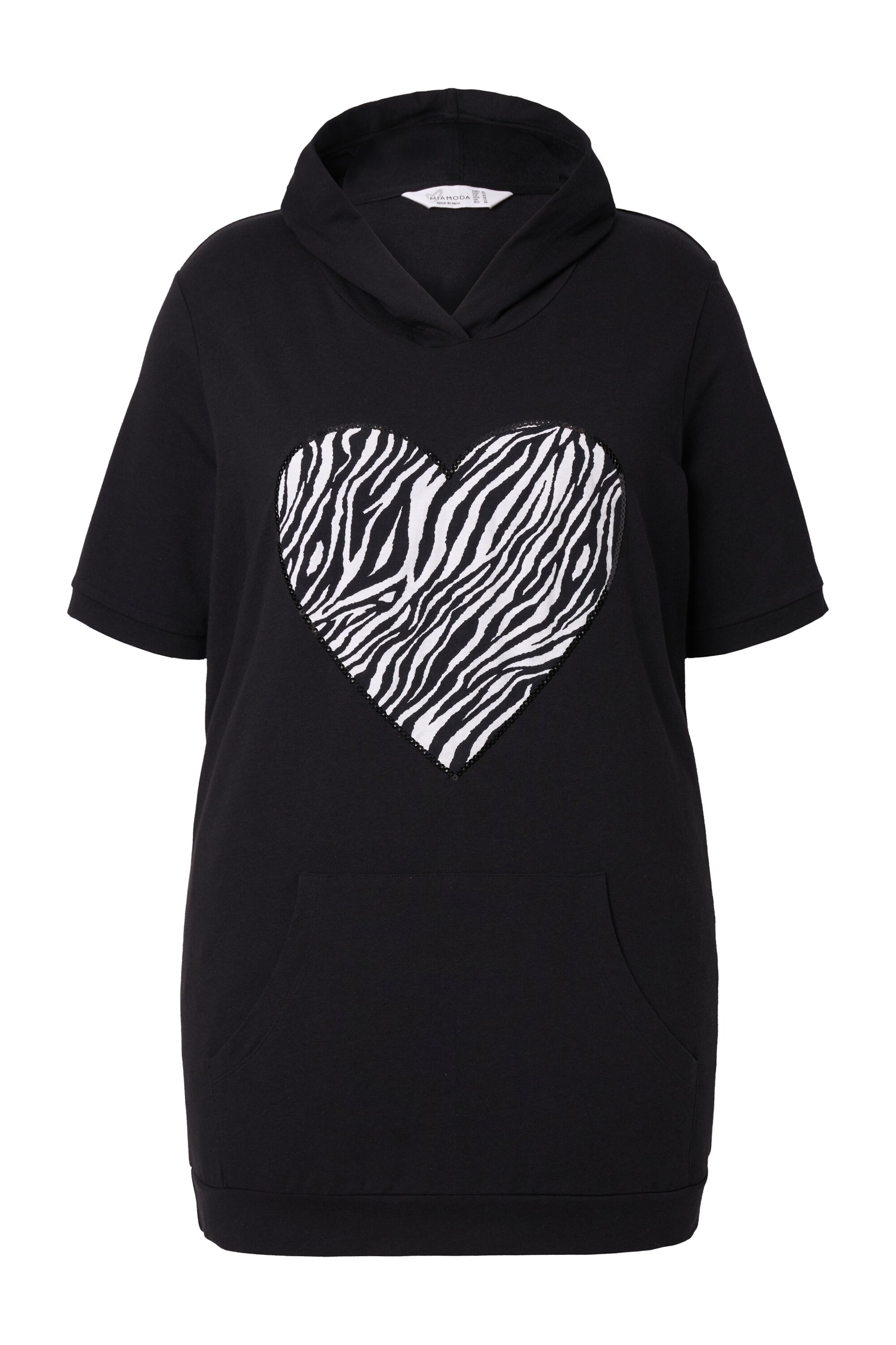 MIAMODA Sweatshirt in Zwart: voorkant