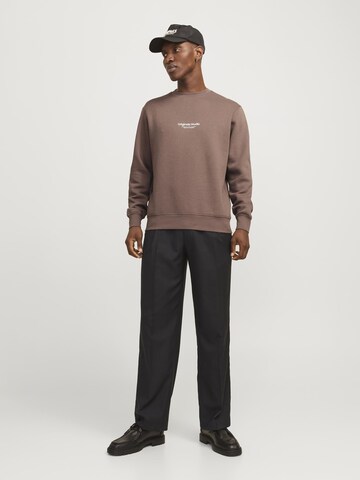 JACK & JONES Sweatshirt 'JORVesterbro' in Brown