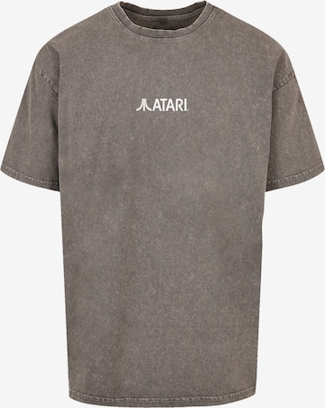 T-Shirt 'Atari Games Logo White Retro Gaming Horizontal' F4NT4STIC en gris : devant