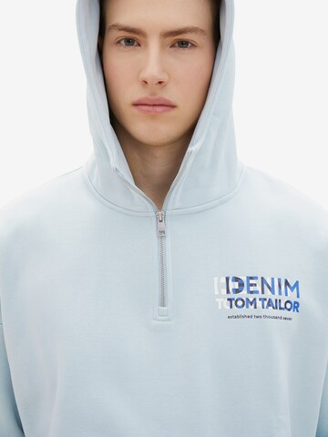 TOM TAILOR DENIM Sweatshirt in Blau