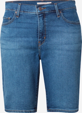 Levi's® Plus Slimfit Farkut 'Shaping Bermuda Shorts ' värissä sininen: etupuoli