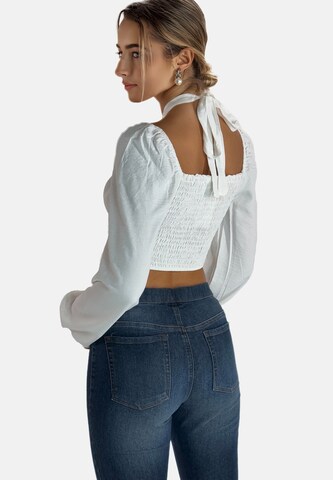 Chemisier Elara en blanc