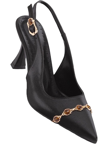 Limoya Slingpumps 'Raina' in Schwarz: Vorderseite