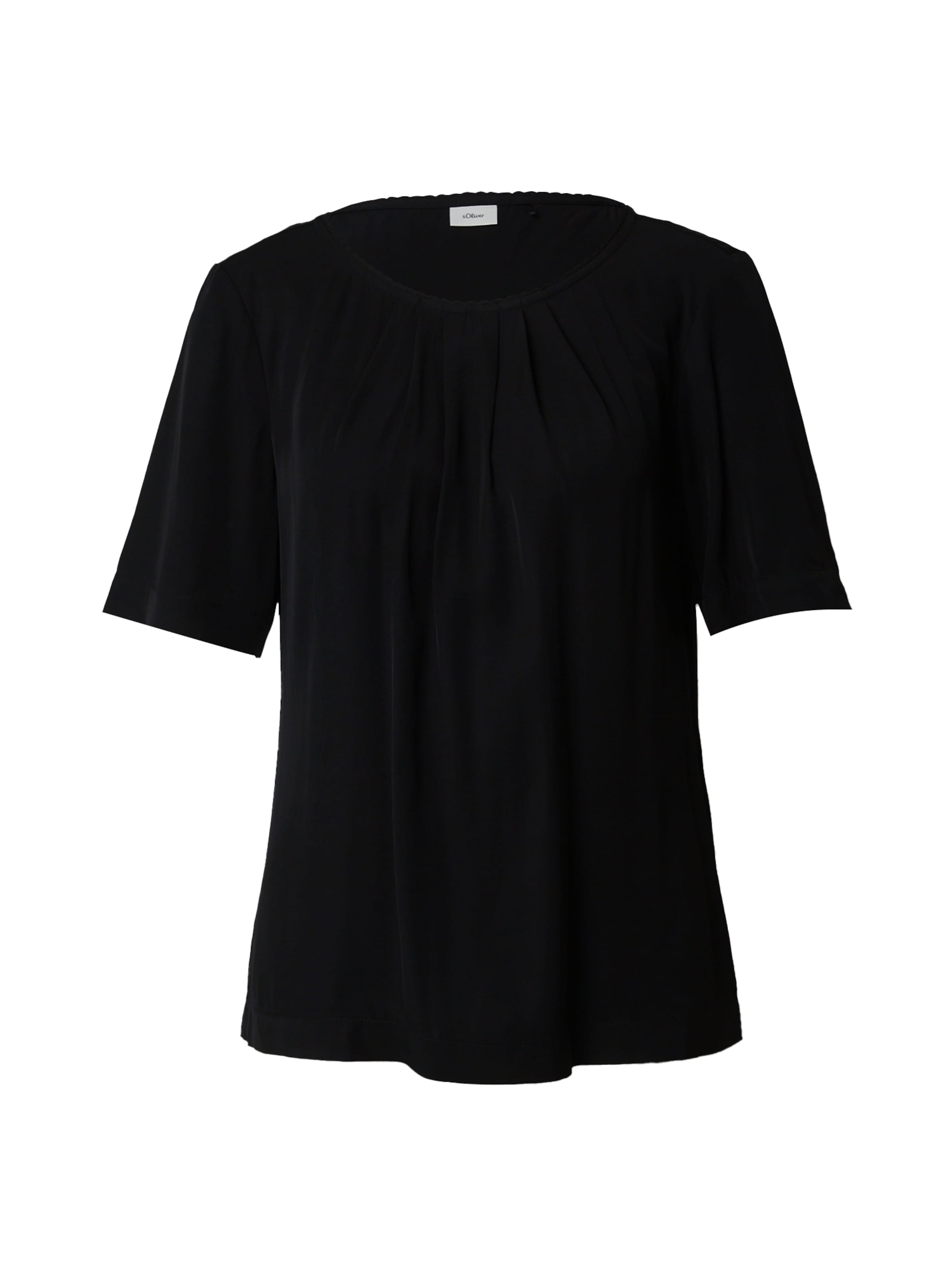 s.Oliver BLACK LABEL Bluse in Schwarz: Vorderseite