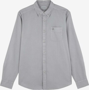 Scalpers Regular Fit New Forest Oxford Bd Shirt ' ' in Grau: predná strana