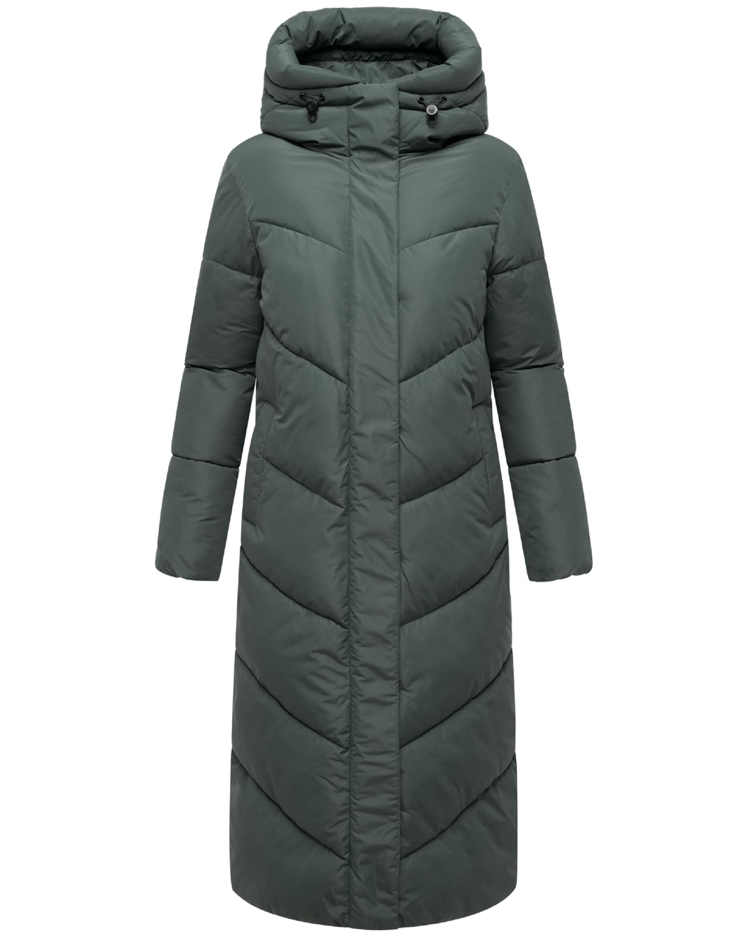 MARIKOO Vinterfrakke i grøn: forside