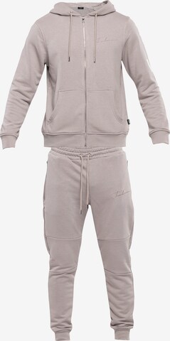 Tom Barron Tracksuit in Grey: front