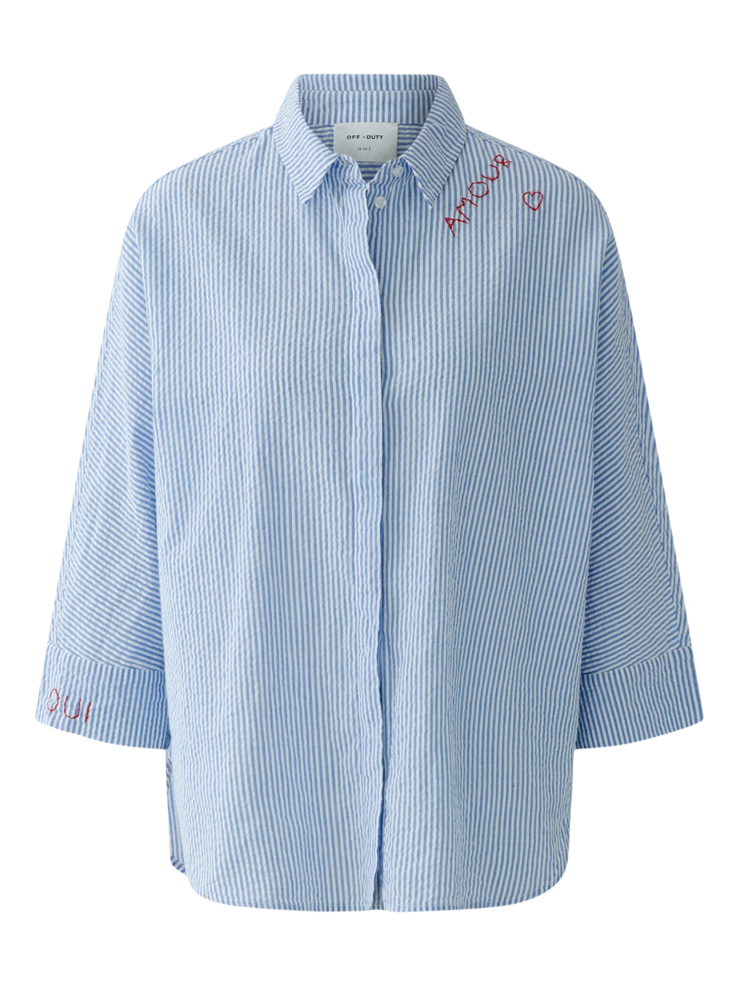 OUI Bluse in Blau: Vorderseite