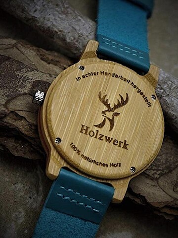 Holzwerk - Reloj analógico 'ELSTRA' en azul