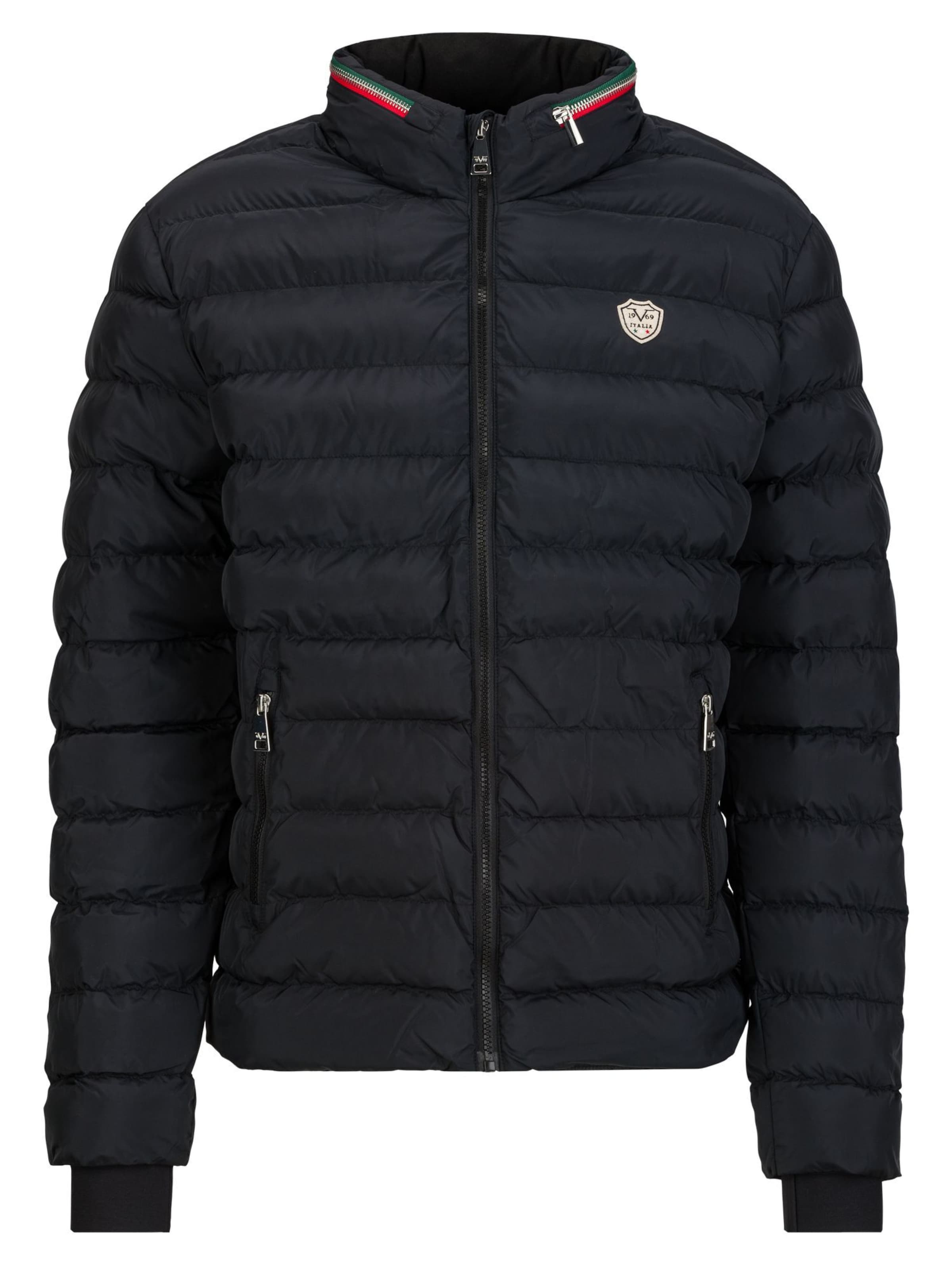 Giacca di mezza stagione 'Jason' di 19V69 ITALIA in nero: frontale