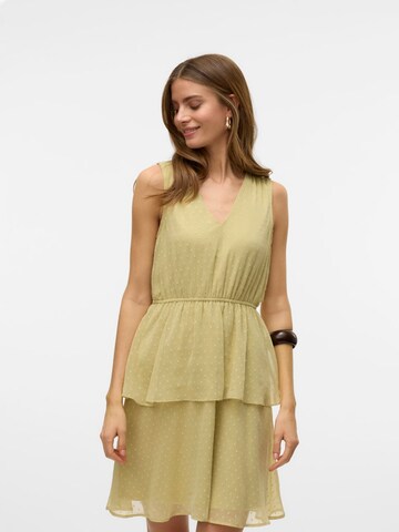 VERO MODA Рокля 'VMMELISA' в зелено: отпред