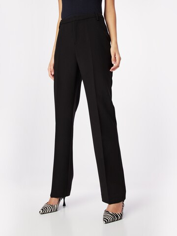 Part Two Regular Pleated Pants 'Birdie' in Black: front