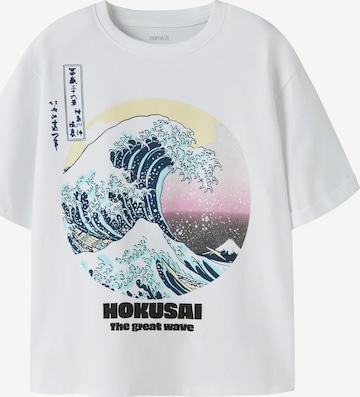 NAME IT Paita 'NKFMYDA HOKUSAI' värissä valkoinen: etupuoli