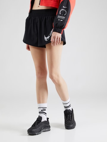 Largi Pantaloni sport 'ONE' de la NIKE pe negru: față