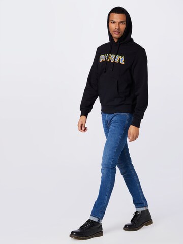 DIESEL - Sweatshirt 'Ginn' em preto