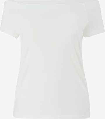 T-shirt COMMA en blanc : devant