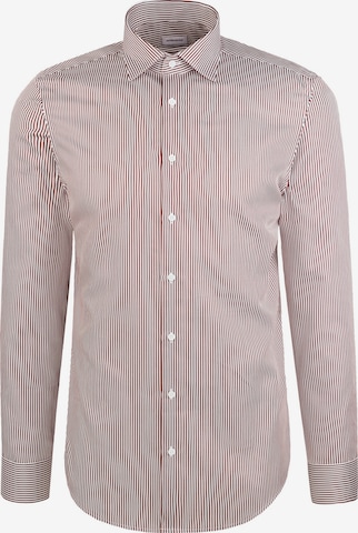 SEIDENSTICKER Slim fit Button Up Shirt 'Schwarze Rose' in Red: front
