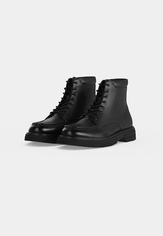 Karl Lagerfeld Boots med snörning i svart