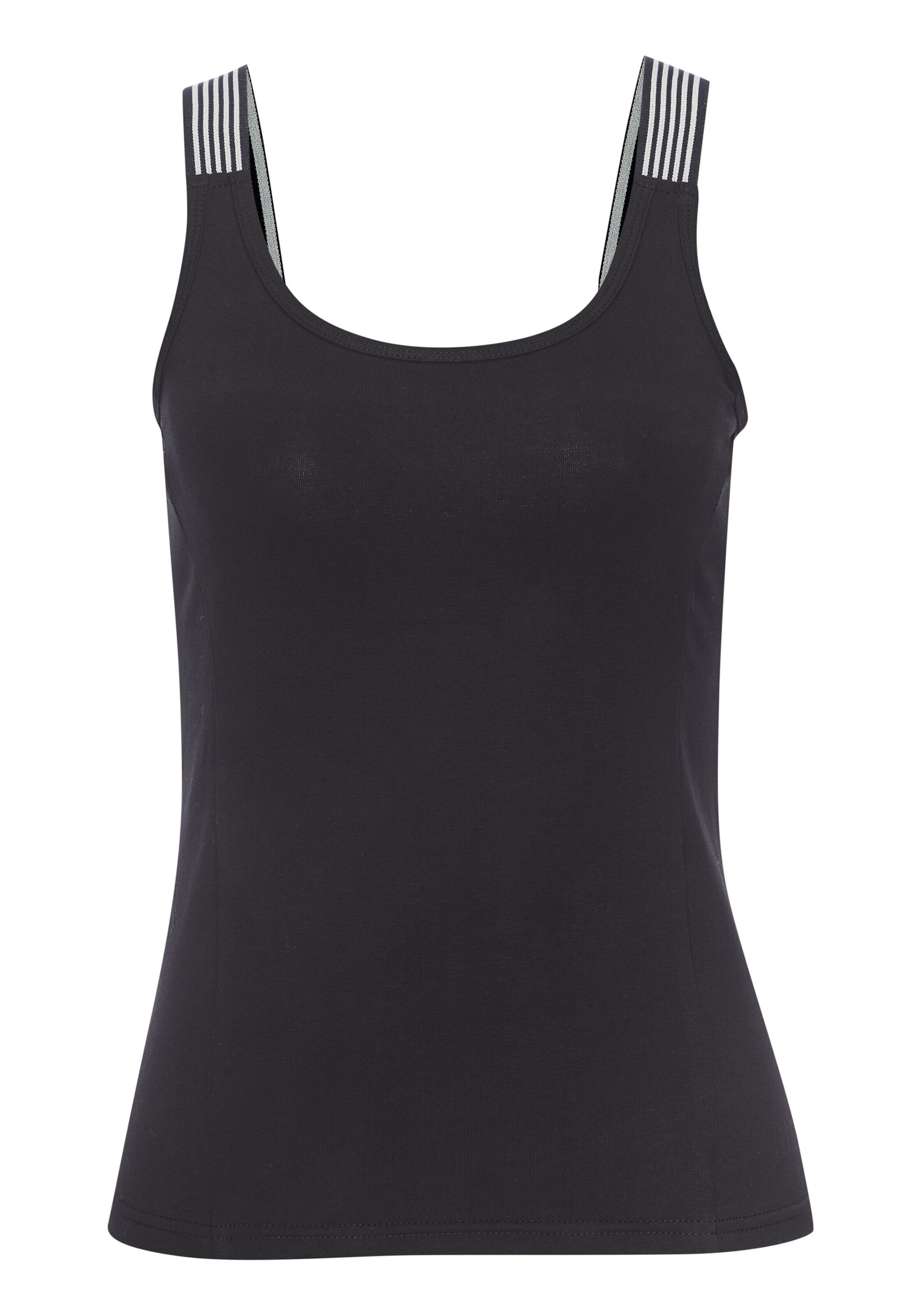 H.I.S Top in Black: front
