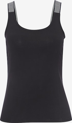 H.I.S Top in Schwarz: Vorderseite