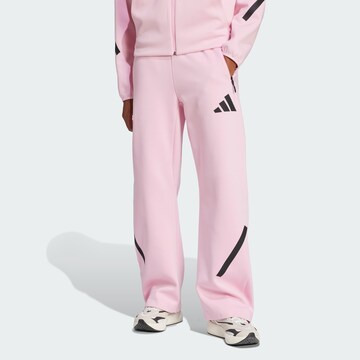ADIDAS SPORTSWEAR Loose fit Sports trousers 'Z.N.E.' in Pink: front