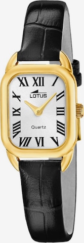 Lotus Analog Watch '2gether' in Black: front
