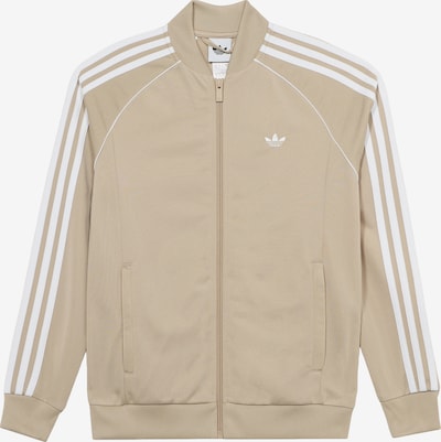 128 dydžio Džemperis 'SST Track' iš ADIDAS ORIGINALS, spalva – smėlio spalva / balta, Prekių apžvalga