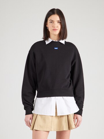 Sweat-shirt 'Delessa' HUGO en noir : devant