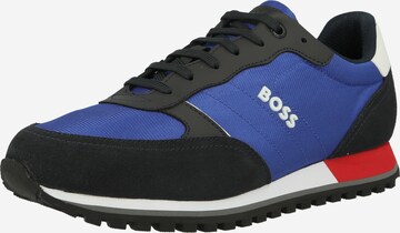 BOSS - Zapatillas deportivas bajas 'Parkour' en azul: frente