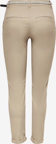 ONLY - Slimfit Pantalón chino 'ONLBIANA' en beige