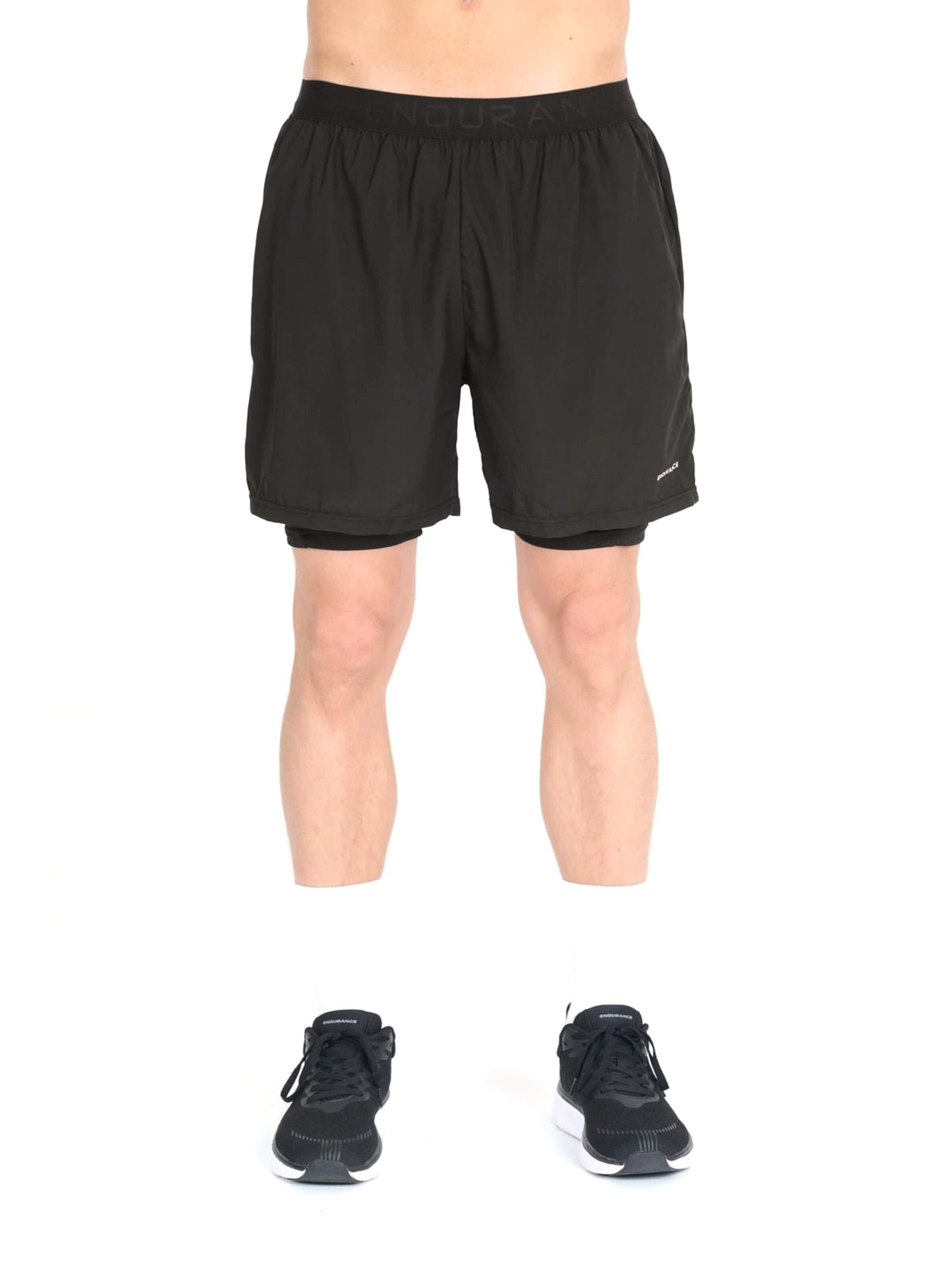 ENDURANCE - regular Pantalón deportivo 'Cobus' en negro: frente
