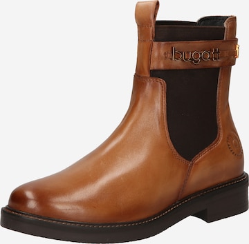 bugatti Chelsea boots in Bruin: voorkant