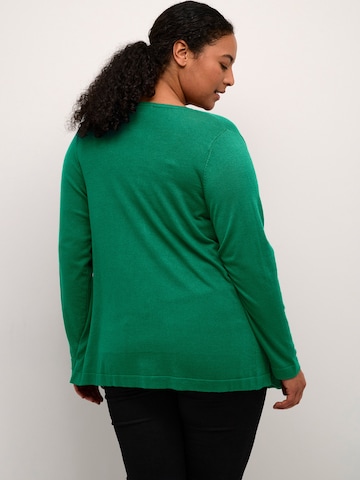 KAFFE CURVE Knit cardigan 'Farsia' in Green