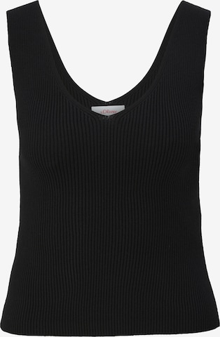 Tops en tricot s.Oliver en noir : devant