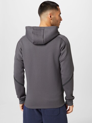 ADIDAS SPORTSWEAR Athletic Zip-Up Hoodie 'Designed For Gameday ' in Grey
