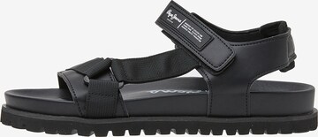 Sandalo di Pepe Jeans in nero: frontale