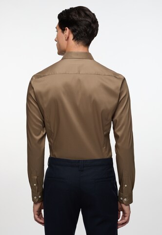 ETERNA Slim fit Business Shirt in Brown