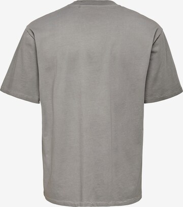 Only & Sons Big & Tall T-Shirt 'Fred' in Grau