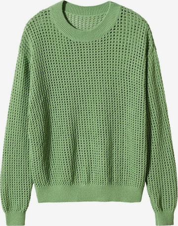 MANGO Sweater 'Red' in Green: front