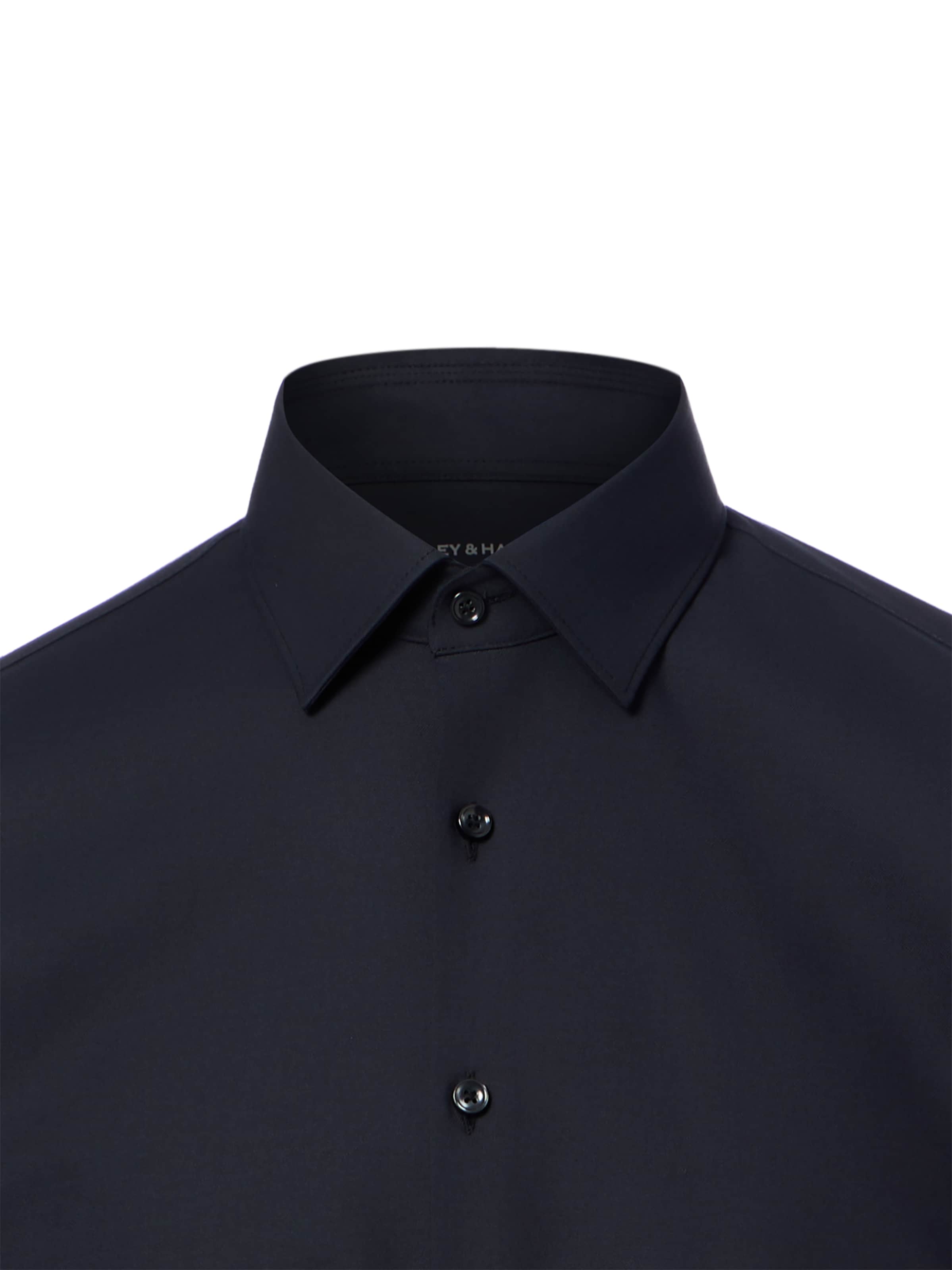 Coupe slim Chemise Finshley & Harding en noir