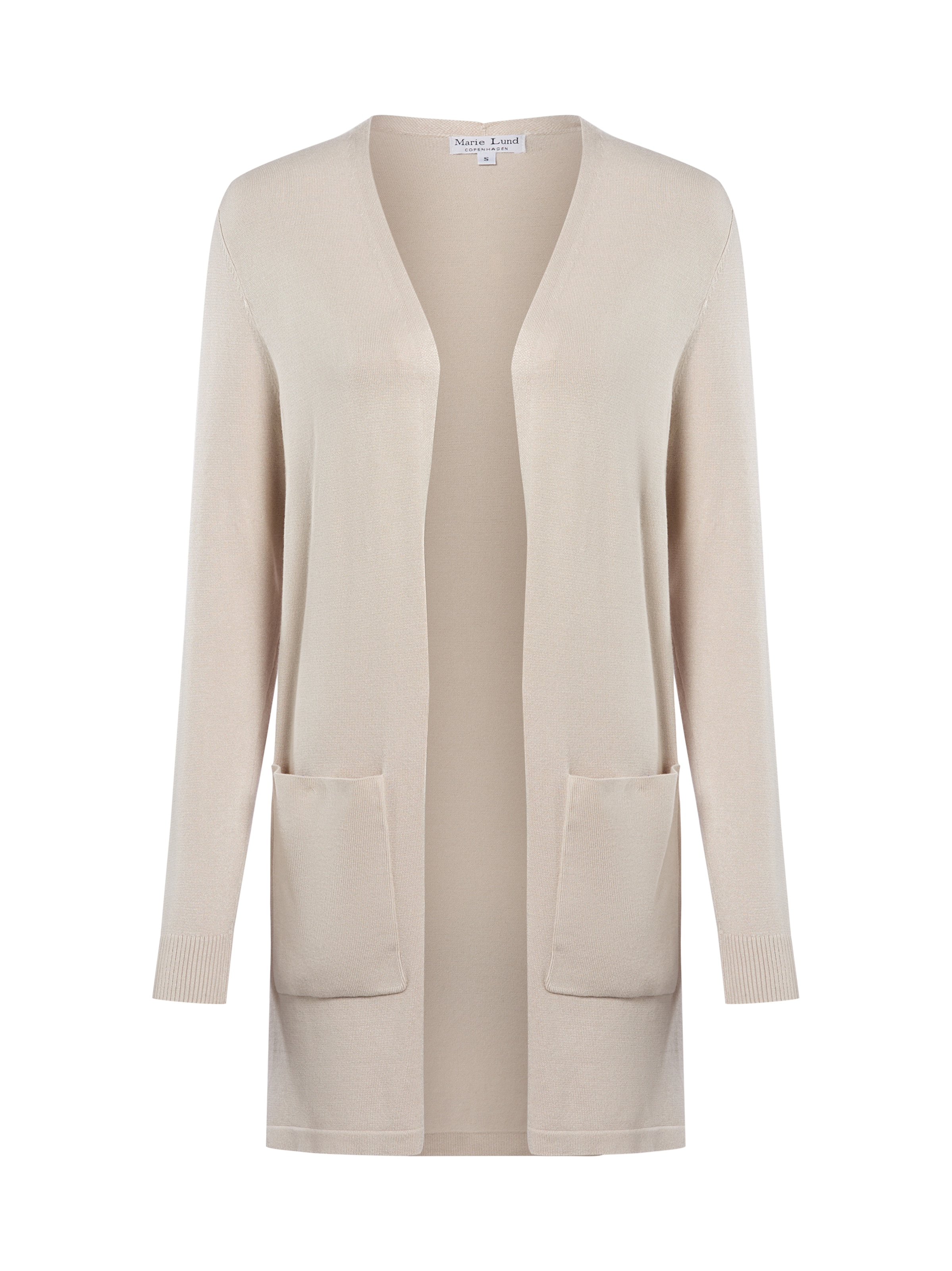Cardigan Marie Lund en beige : devant