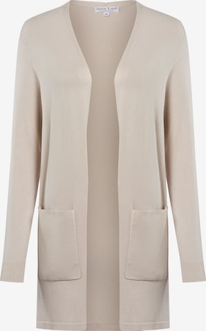 Cardigan Marie Lund en beige : devant