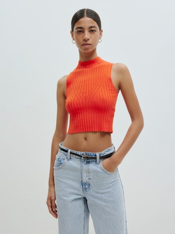 Top in maglia 'Lynara' di EDITED in arancione: frontale